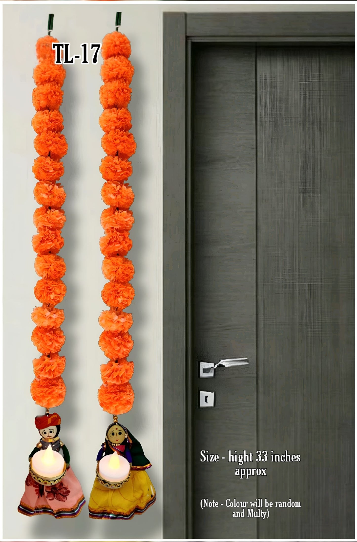 Flower Puppets Hanging T-lights Pair