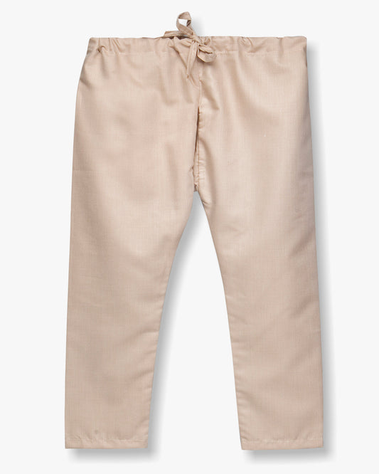 Hathi Print Kurta Pyjama For Boys - Yellow