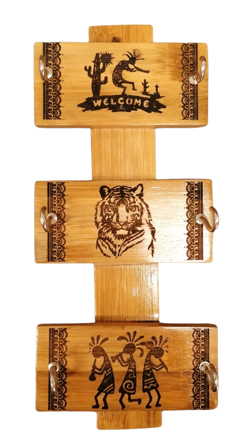 Handmade Bamboo Key Hangers