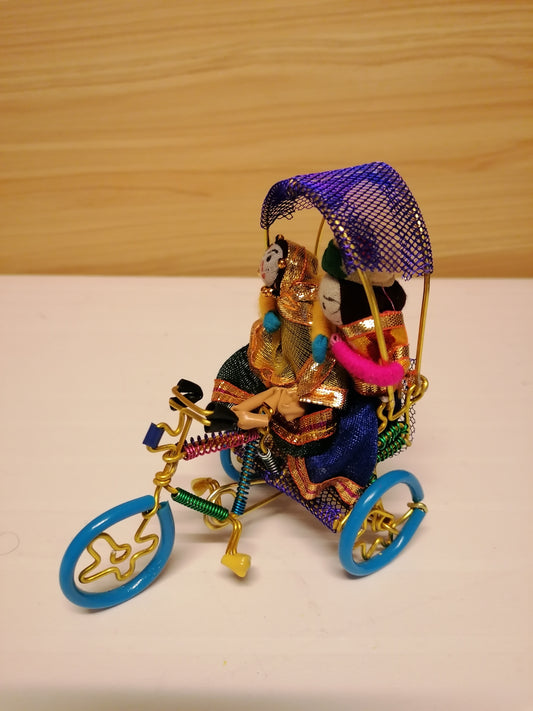 Tribal Couple rickshaw Tea light holder