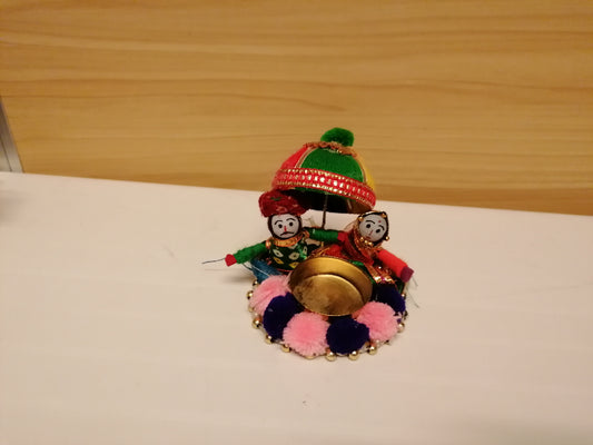 Pom Pom couple Tea Light holder