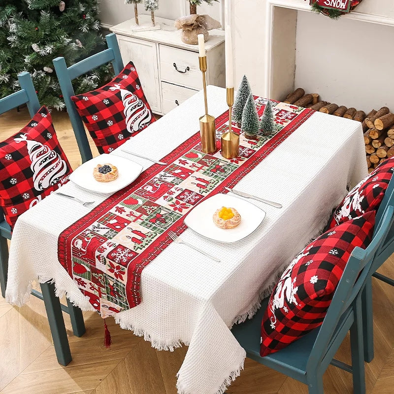 Santa's Workshop Coloring Table Runner