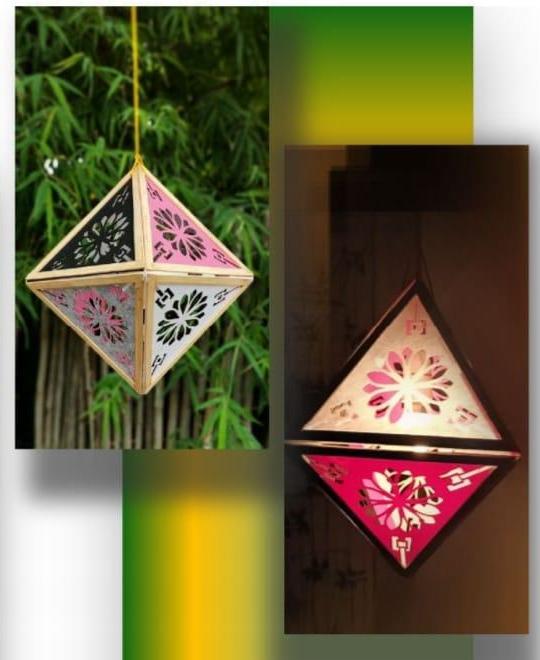 Handmade bamboo lampshade
