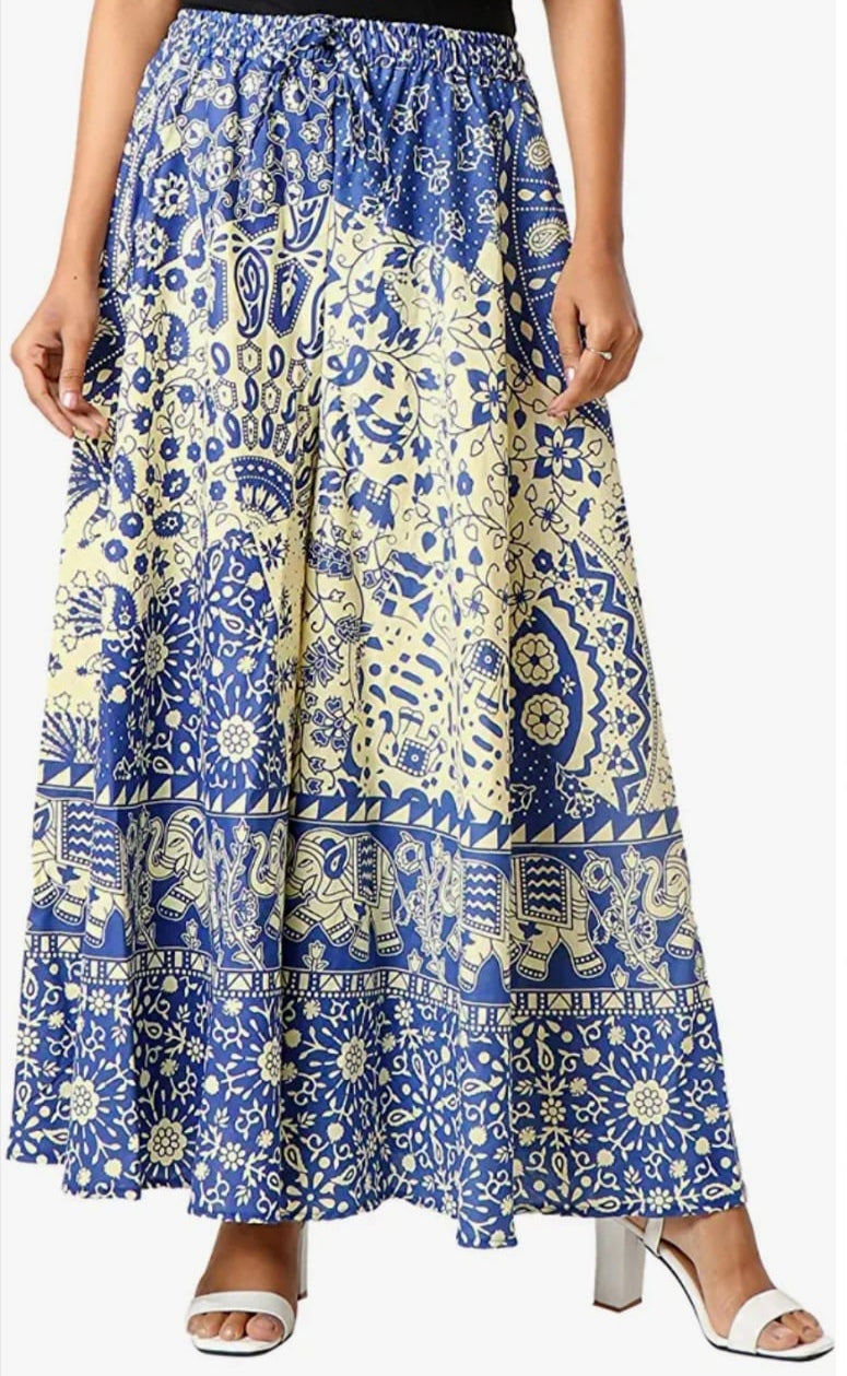 Jaipur Print Plazzo Pant- One Size