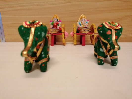 Lakshmi Ganesh Cart Tea light set