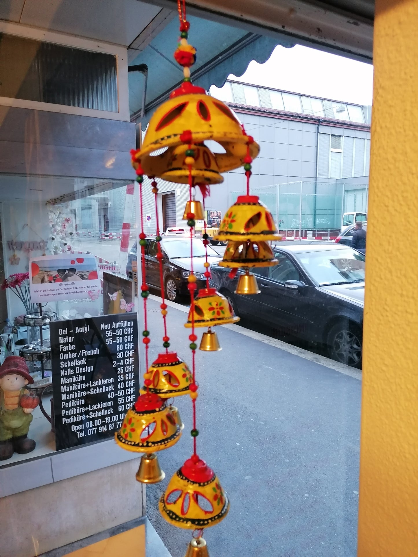Hand painted wind chime