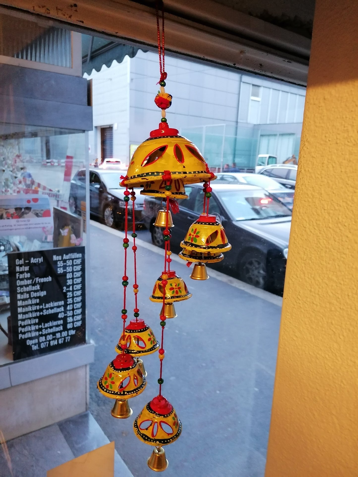Hand painted wind chime