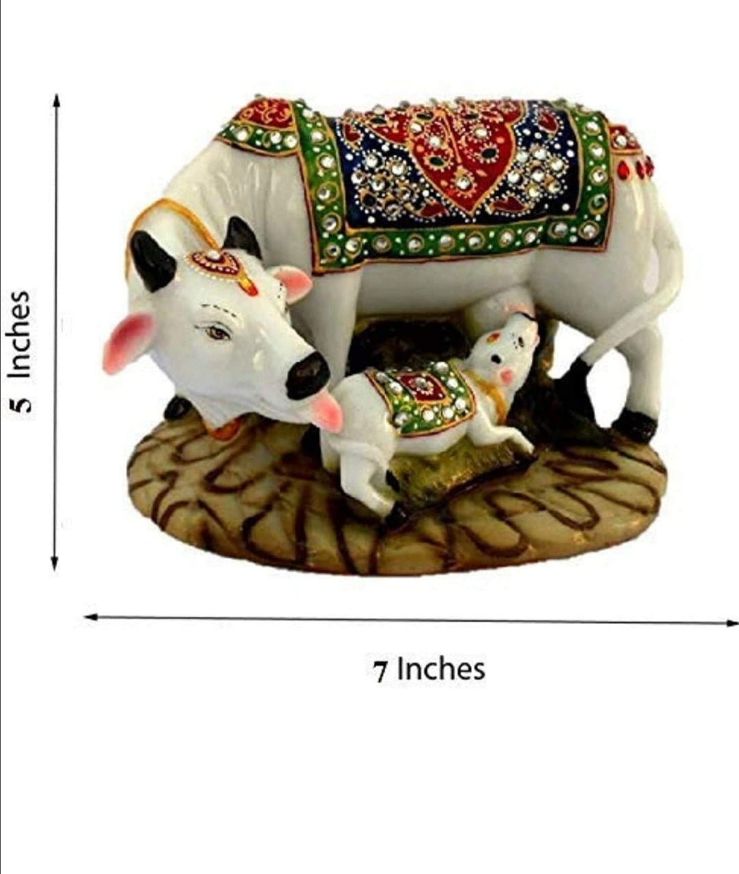 Polyresin Kamdhenu Cow statue